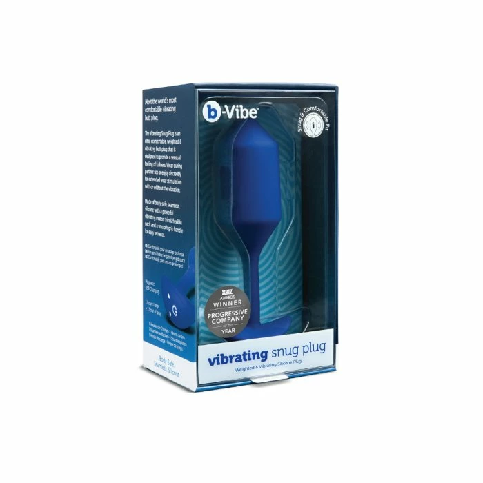 B-Vibe Snug Plug Vibrating Large Silicone Weighted Butt Plug 7 B-Vibe Snug Plug Vibrating Large Silicone Weighted Butt Plug - Image 5