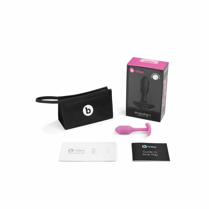 B-Vibe Snug Plug 1 Weighted Silicone Butt Plug 6 B-Vibe Snug Plug 1 Weighted Silicone Butt Plug - Image 4