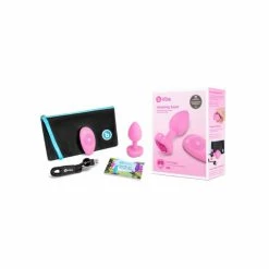 B-Vibe Small Vibrating Heart Rechargeable Remote-Controlled Butt Plug With Heart-Shaped Jewel Base -Vibrators Sales Store b vibe small vibrating heart main spectrum boutique