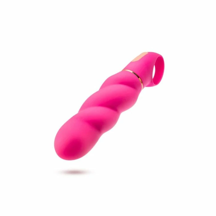Blush Novelties Blush Aria Amazing AF Twisted Silicone Vibrator With Loop Handle 4 Blush Novelties Blush Aria Amazing AF Twisted Silicone Vibrator With Loop Handle - Image 2