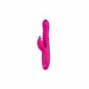 Blush Novelties Blush Lush Kira Thrusting Gyrating, Warming Rechargeable Silicone Rabbit