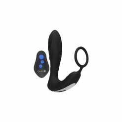 Shots E-Stim Vibrating Remote Controlled Rechargeable Butt Plug And Cock Ring