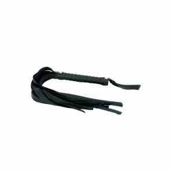 Sportsheets Sex & Mischief Black Faux Leather Flogger