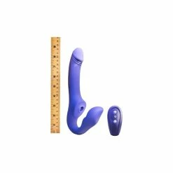 Evolved Novelties Evolved 2 Become 1 Silicone Rechargeable Triple-Motor Air Pulse Remote Controlled Double Dildo