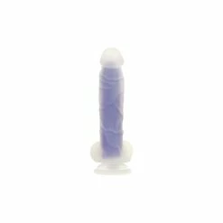 Evolved Novelties Evolved Luminous Glow-in-the-Dark Core Posable Suction Cup Silicone Realistic Dildo