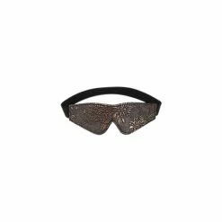 Spartacus Floral Print Blindfold With Faux Fur Lining