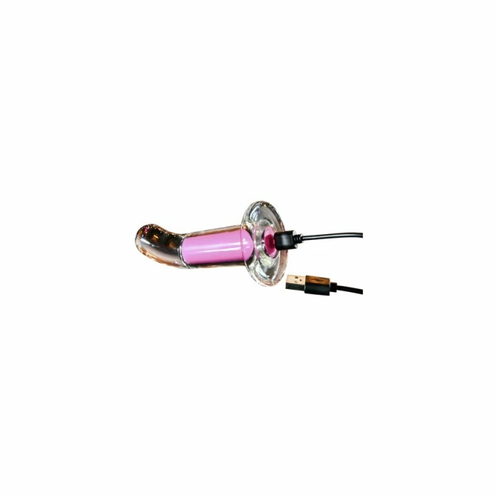 Evolved Novelties Gender X Pink Paradise Rechargeable Vibrating Remote Control Curved Butt Plug - Image 2