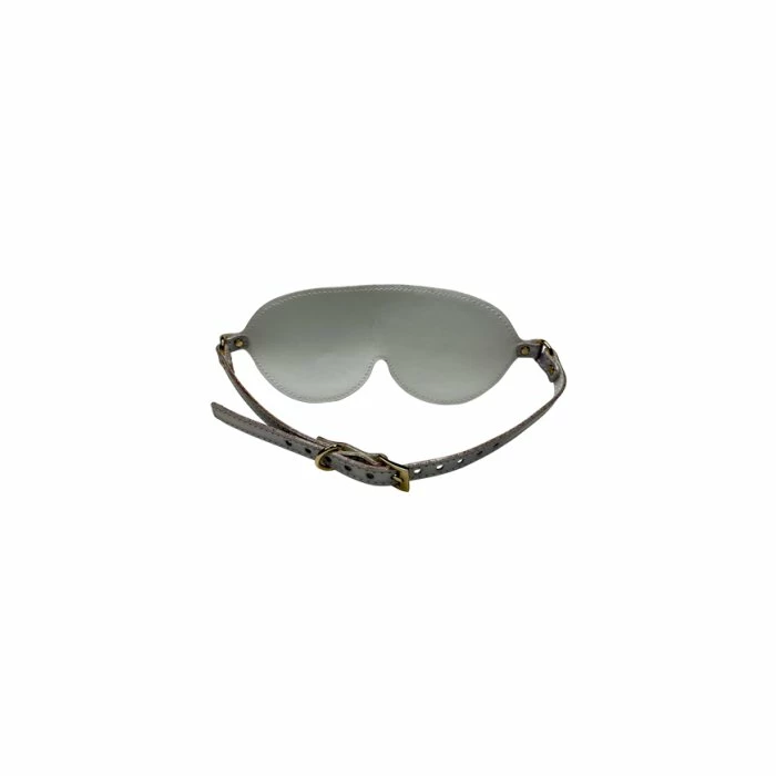 Holographic Bondage Holographic Vegan Leather Blindfold 3 Holographic Bondage Holographic Vegan Leather Blindfold