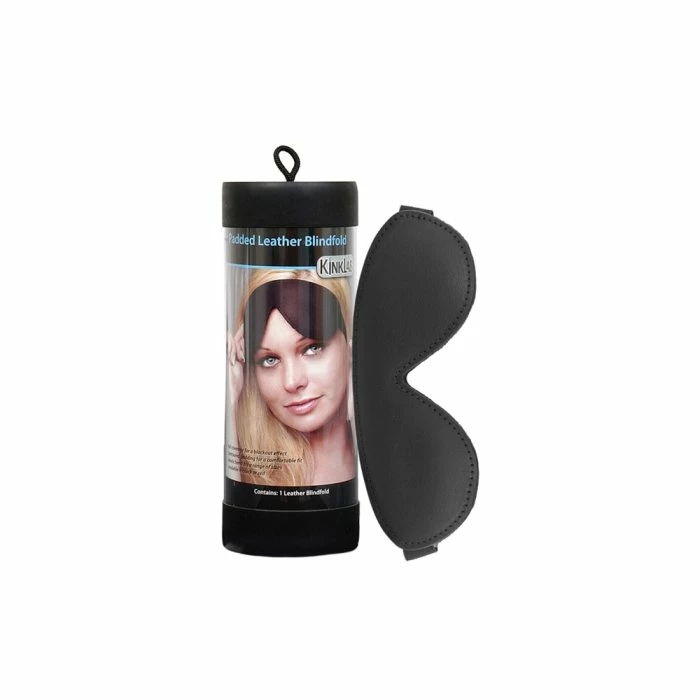 Kinklab Padded Leather Blindfold 3 Kinklab Padded Leather Blindfold