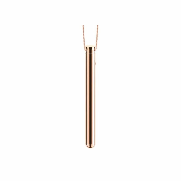 Le Wand Rose Gold Vibrating Bullet Pendant Necklace