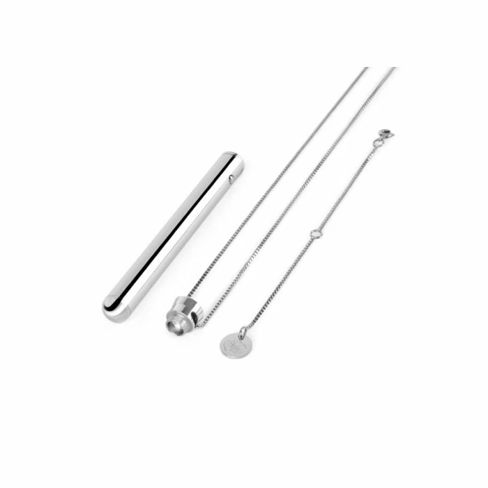 Le Wand Silver Vibrating Bullet Pendant Necklace - Image 3
