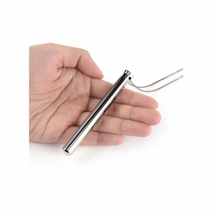 Le Wand Silver Vibrating Bullet Pendant Necklace - Image 5
