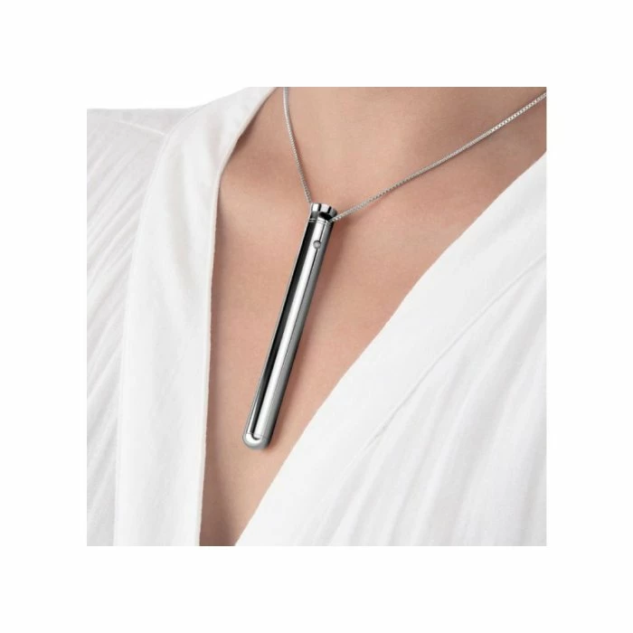 Le Wand Silver Vibrating Bullet Pendant Necklace - Image 7