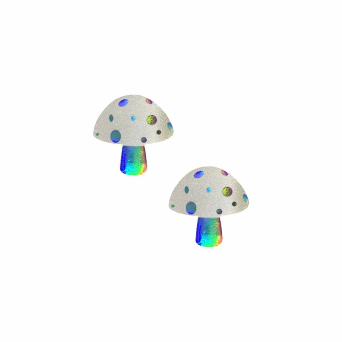 Neva Nude Holographic Mushroom Pasties 3 Neva Nude Holographic Mushroom Pasties