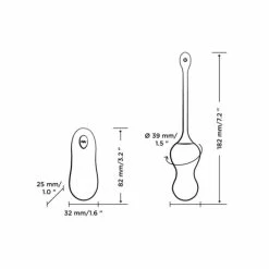 ROMP Cello Rechargeable Remote-Controlled Silicone G-Spot Egg Vibrator -Vibrators Sales Store romp cello 6 spectrum boutque