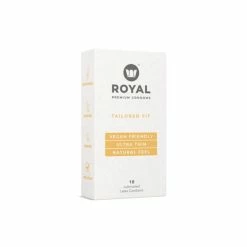 Royal Condom Tailored Fit Vegan Ultra-Thin Latex Condoms
