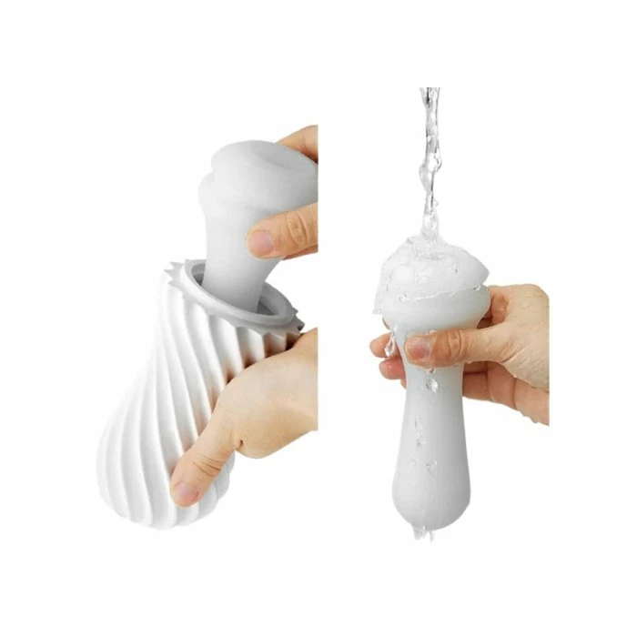 Tenga Flex Bubbly Blue Spiraling Reusable Stroker 6 Tenga Flex Bubbly Blue Spiraling Reusable Stroker - Image 4